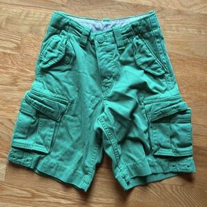 Gap kids size 7, slim green shorts
